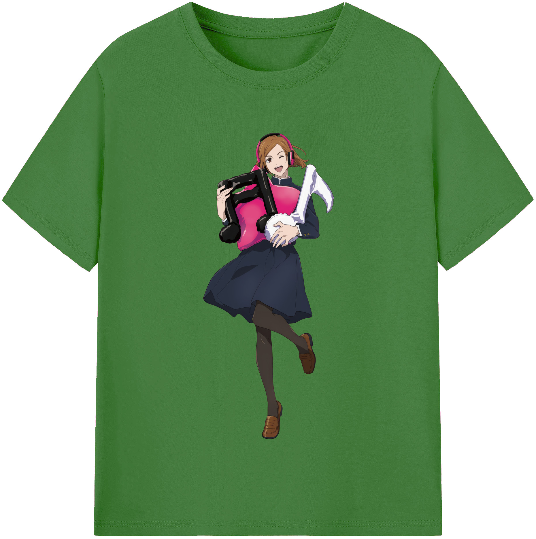 （画像用） 呪術廻戦 Jujutsu Kaisen レディースカジュアルプリントTシャツ（綿100％）
